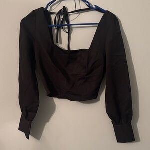 Vici Black Long Sleeve Blouse